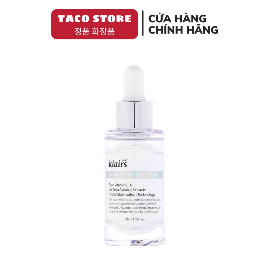 Tinh Chất Vitamin C Dưỡng Trắng Da Klairs Freshly Juiced 35ml