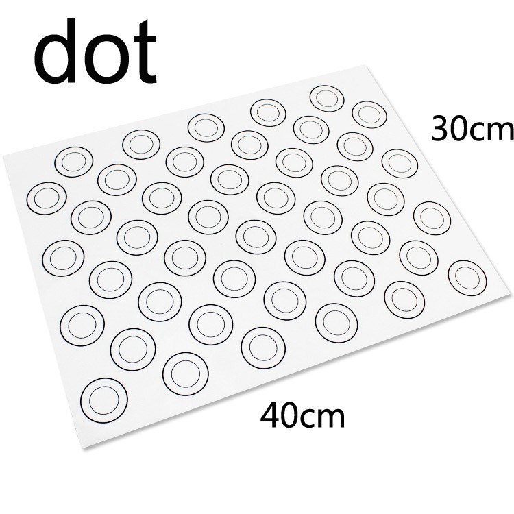 Tấm lót silicone nướng bánh Macaron kích cỡ 40x30cm/29x26cm