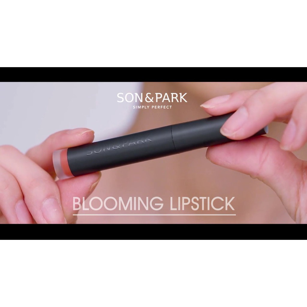 Son thỏi SON &amp; PARK Blooming Lipstick Velvet