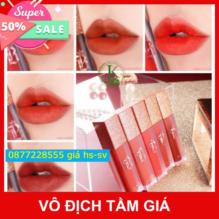 [New.V6 CÓ SẴN] Son kem lì Merzy The First Velvet Tint (Vỏ Đỏ)