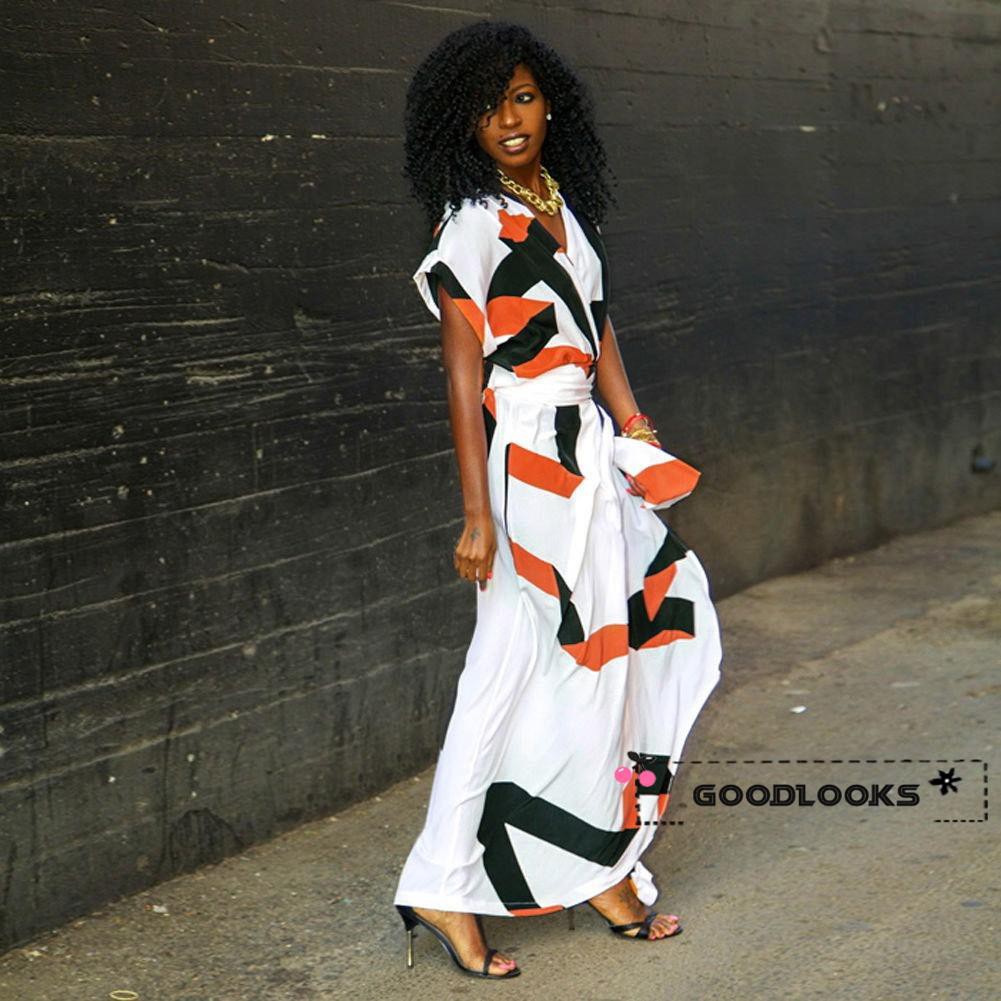 HGL♪New Sexy Women Summer Long Maxi BOHO Evening Party Dress Beach Dresses Sundress | BigBuy360 - bigbuy360.vn