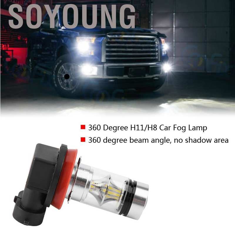 [Hàng tồn kho] Đèn Pha Chống Sương Mù H11 H8 100w 20 Bóng Led Dành Cho Xe Hơi