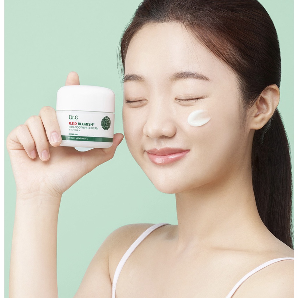 Kem dưỡng da dầu mụn nhạy cảm DR.G Drg R.E.D Red Blemish Clear Soothing Cream/Cica Clear Soothing Cream
