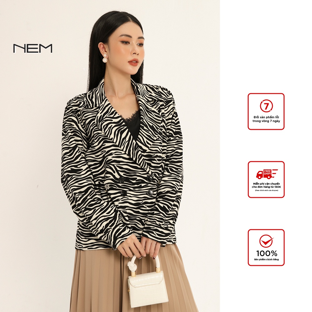 Áo khoác nữ công sở thiết kế cao cấp phong cách trẻ trung NÈM Fashion AK30802