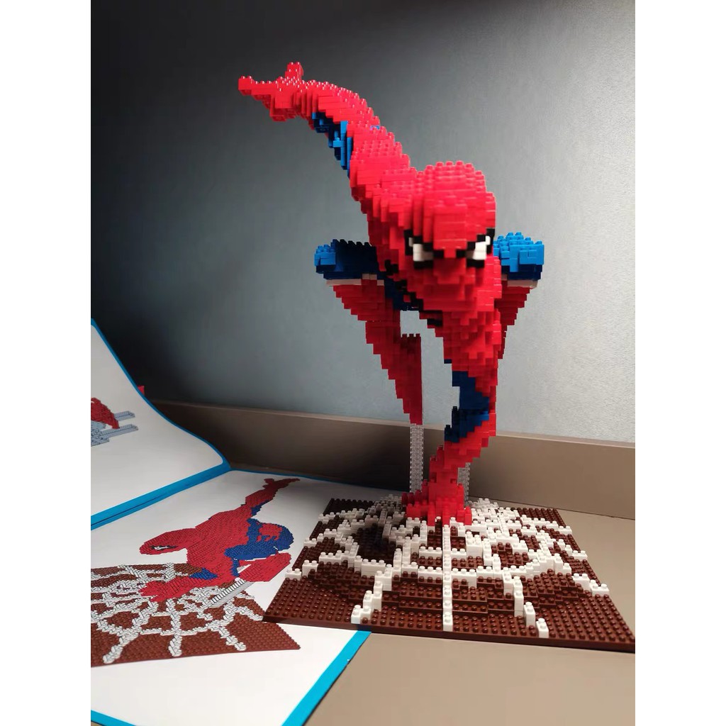 Mô hình diy lắp ghép 3D đồ chơi xếp hình lắp ráp mèo máy siêu to mảnh ghép nano block decor trang trí