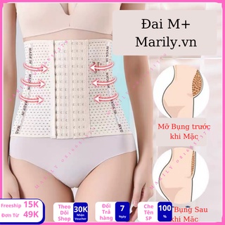 Đai Gen Nịt Bụng Nova 4 Thanh Chống Cuộn 6 Nấc Cài Đai Nịt Bụng M+ Giảm Mỡ