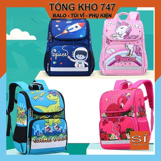 Sỉ cặp chống gù BL110, balo đi học cho bé tiểu học có phản quang