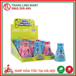 Kẹo mad science mini chews vị dâu tây, mâm xôi 90g