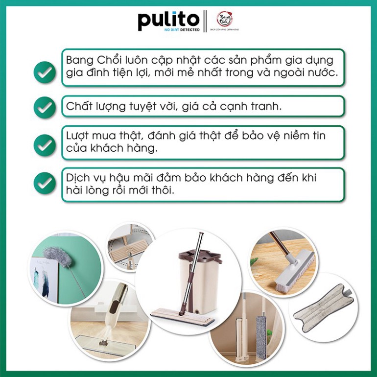 Chổi quét trần nhà thông minh đa năng dễ dàng vệ sinh Pulito (LS-CPT)-PulitoVN