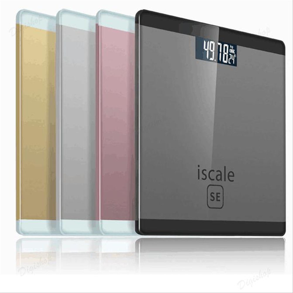 Cân Điện Tử Iphone Iscale SE ☘ YÊU BẾP ☘  Cân Sức Khỏe Điện Tử Iscale 180kg Hình iPhone