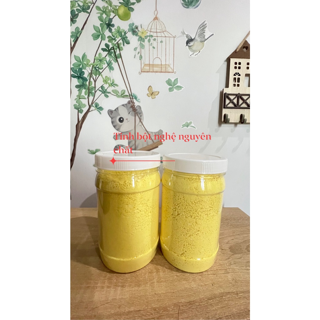 500gr Tinh bột nghệ đỏ nguyên chất ba mẹ làm cam kết chuẩn xịn bao test 7 ngày