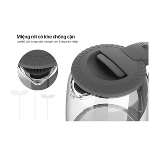 ẤM SIÊU TỐC THỦY TINH SUNHOUSE SHD1215B
