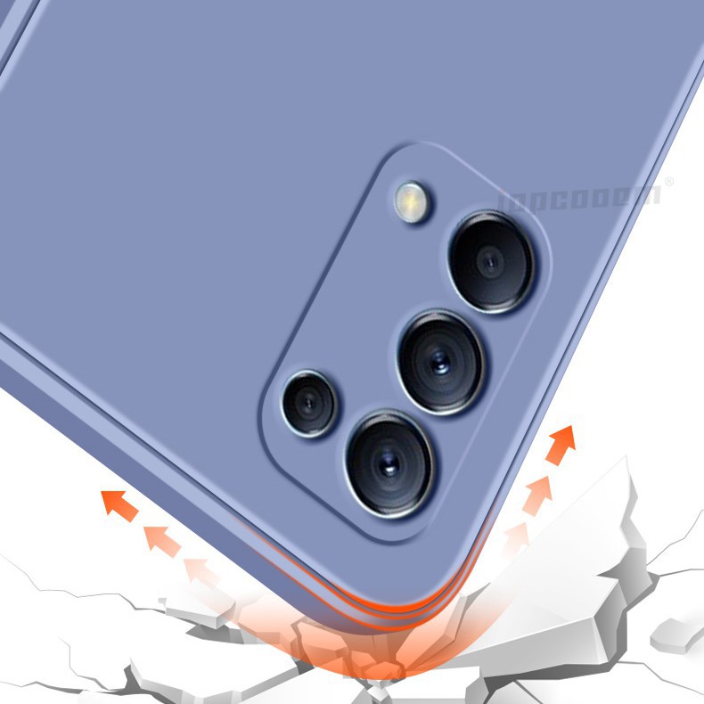 Ốp điện thoại silicon màu trơn cho Oppo Reno 5 4g 5g Reno 4 Pro 4f Reno4 Se Realme C1