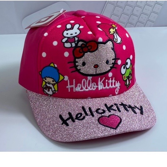 Mũ, nón hello kitty kim sa siêu dễ thương cho bé gái từ 2-5 tuổi