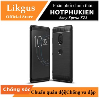 Ốp lưng chống sốc Sony Xperia XZ3 hiệu Likgus (chuẩn quân đội, chống va đập, chống vân tay) - Hàng chính hãng