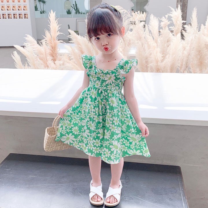 Váy Hoa Nhí dễ thương cho bé gái