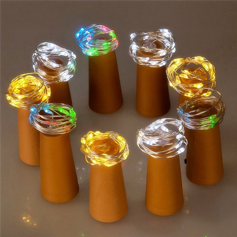 Dây Đèn Led Dài 2M 20 Bóng Dùng Để Trang Trí Chai Rượu