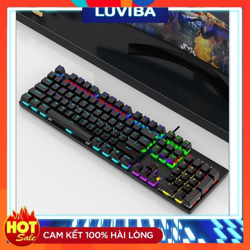 Bàn phím cơ giá rẻ LED TOMATO Gaming RGB máy tính bàn có dây S220