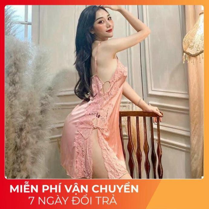Váy Ngủ Sexy, Đầm Ngủ Đan Dây Hông Thâu Nới Thoải Mái Dưới 70Kg | BigBuy360 - bigbuy360.vn