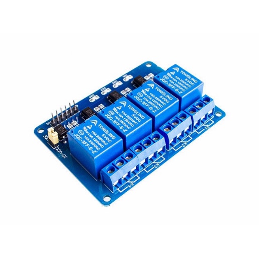 Mạch relay 4 kênh 5V  Module relay 4 kênh cách ly 5V