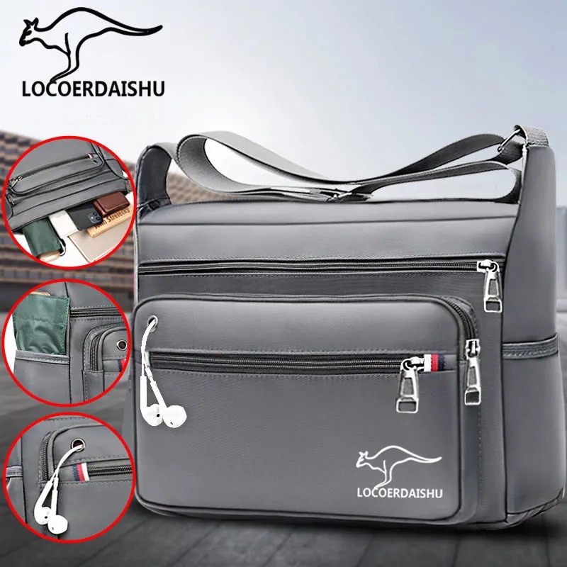 Túi đeo vai du lịch KJ007 sức chứa lớn bằng vải oxford cho nam