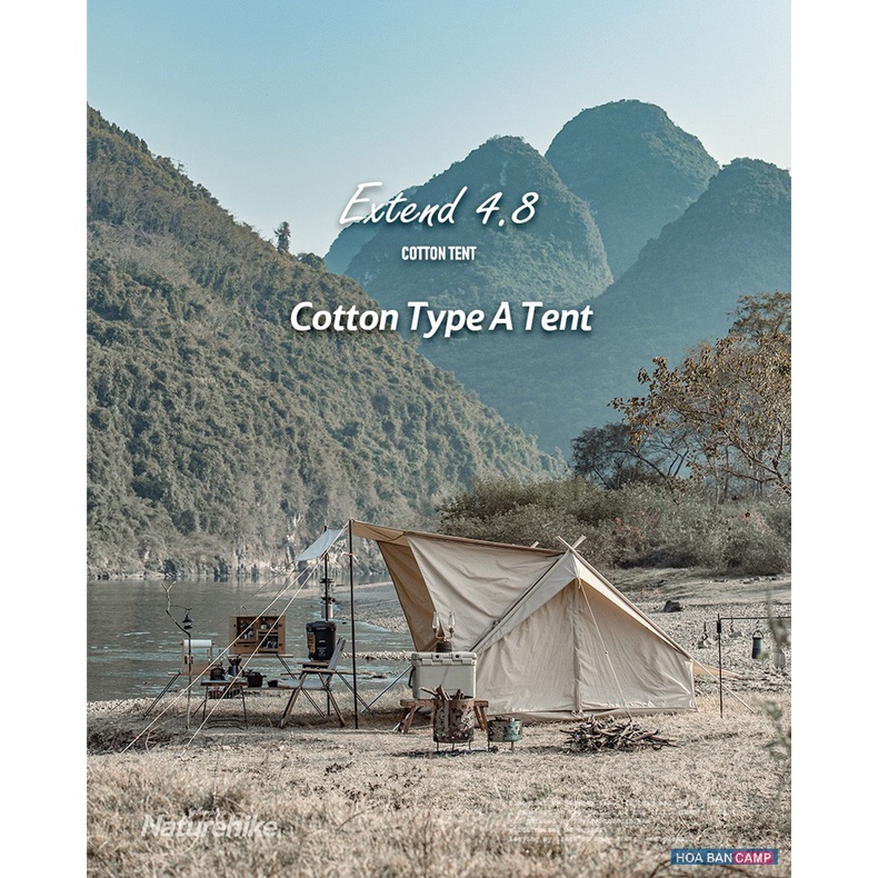 Lều Glamping 2-4 Người NatureHike Extend 4.8 NH20ZP011