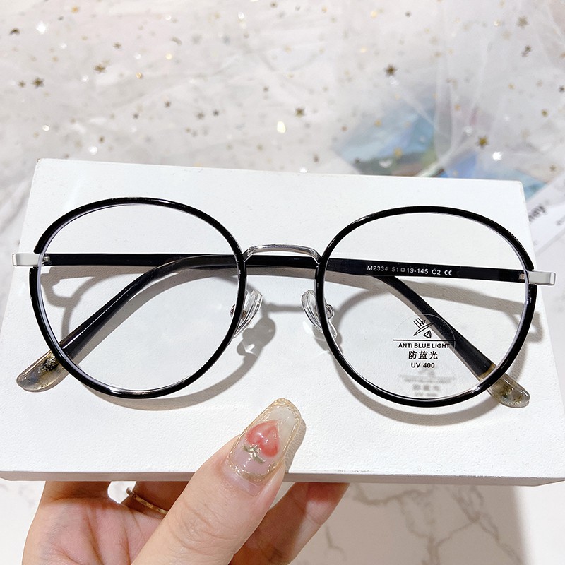 Mắt Kính Gọng Tròn Chống Ánh Sáng Xanh Thời Trang Cho Nam Nữjz2334 | BigBuy360 - bigbuy360.vn