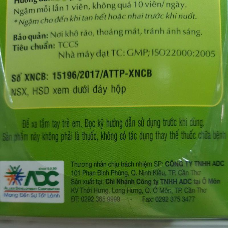 Kẹo ngậm thông cổ Codatux Extra (vỉ 2 viên) - Đông Anh Pharmart