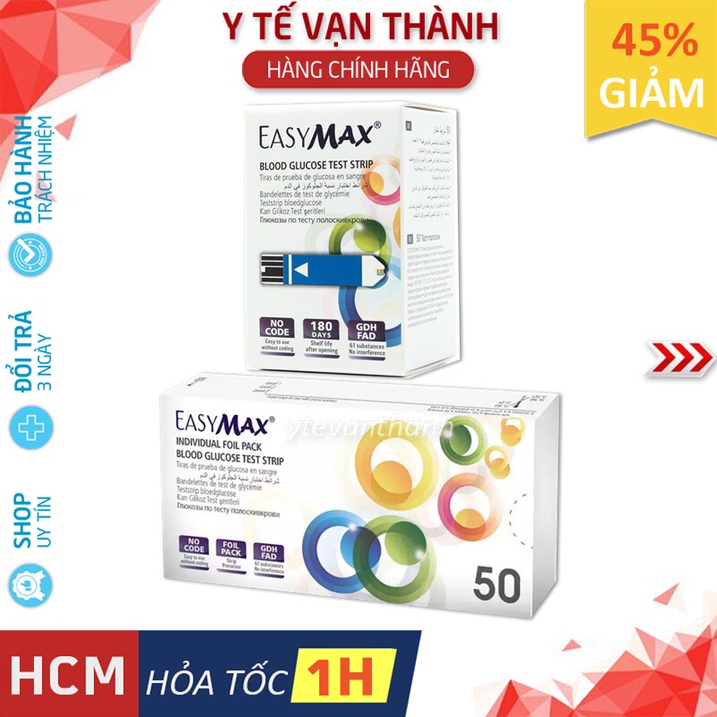 ✅ Que Thử Đường Huyết- EasyMax (Easy Max), (Date Xa) -VT0761