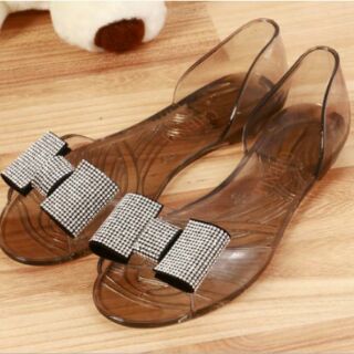 Giày nhựa nơ chữ H (chọn lùi 1 Size,  có video)