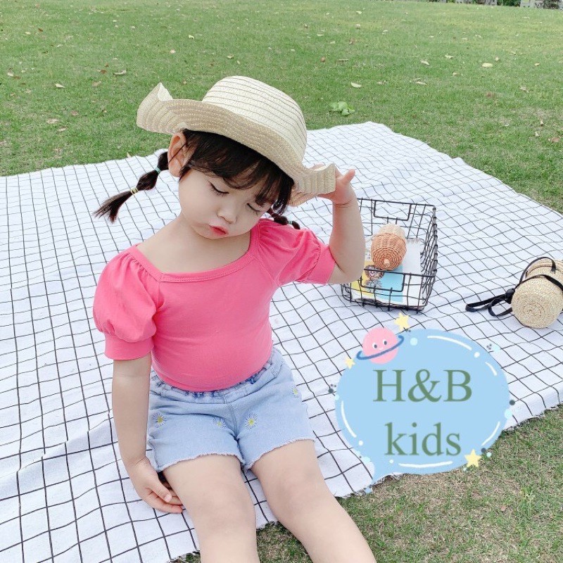 áo tay bồng hb kid cho bé