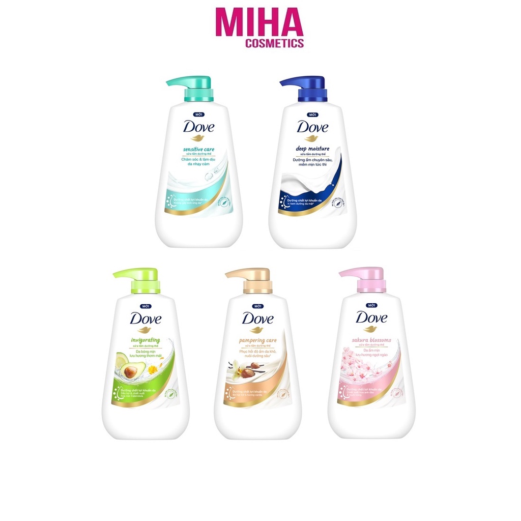 Sữa Tắm Dưỡng Thể Dove Chăm Sóc Da Mềm Mịn Tức Thì 500g