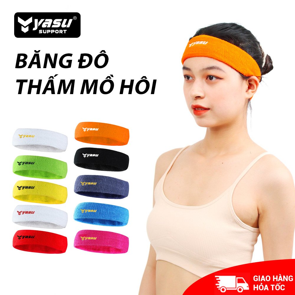 Băng đô trán thể thao mềm nhẹ cao cấp thấm hút mồ hôi Yasu 2108