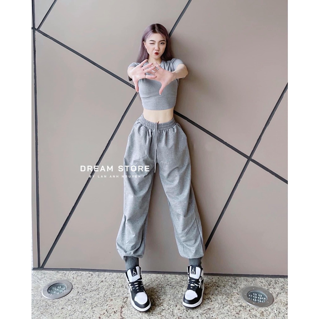 Quần ống rộng nữ Bigsize quần jogger thể thao phong cách Ulzzang Bigclothes 35-75KG QJ310 | BigBuy360 - bigbuy360.vn