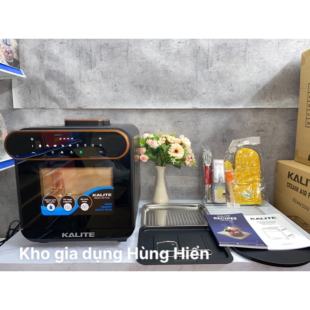Nồi Chiên Không Dầu Kalite Steam Pro 15L (New 2022) - Hàng Chính Hãng