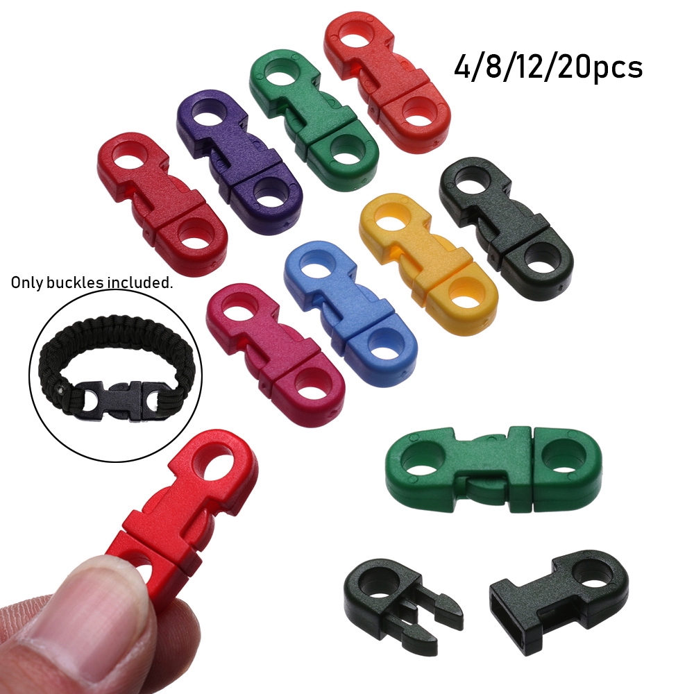 Set 4/8/12/20 khóa gài bằng nhựa đa năng tiện lợi 5mm