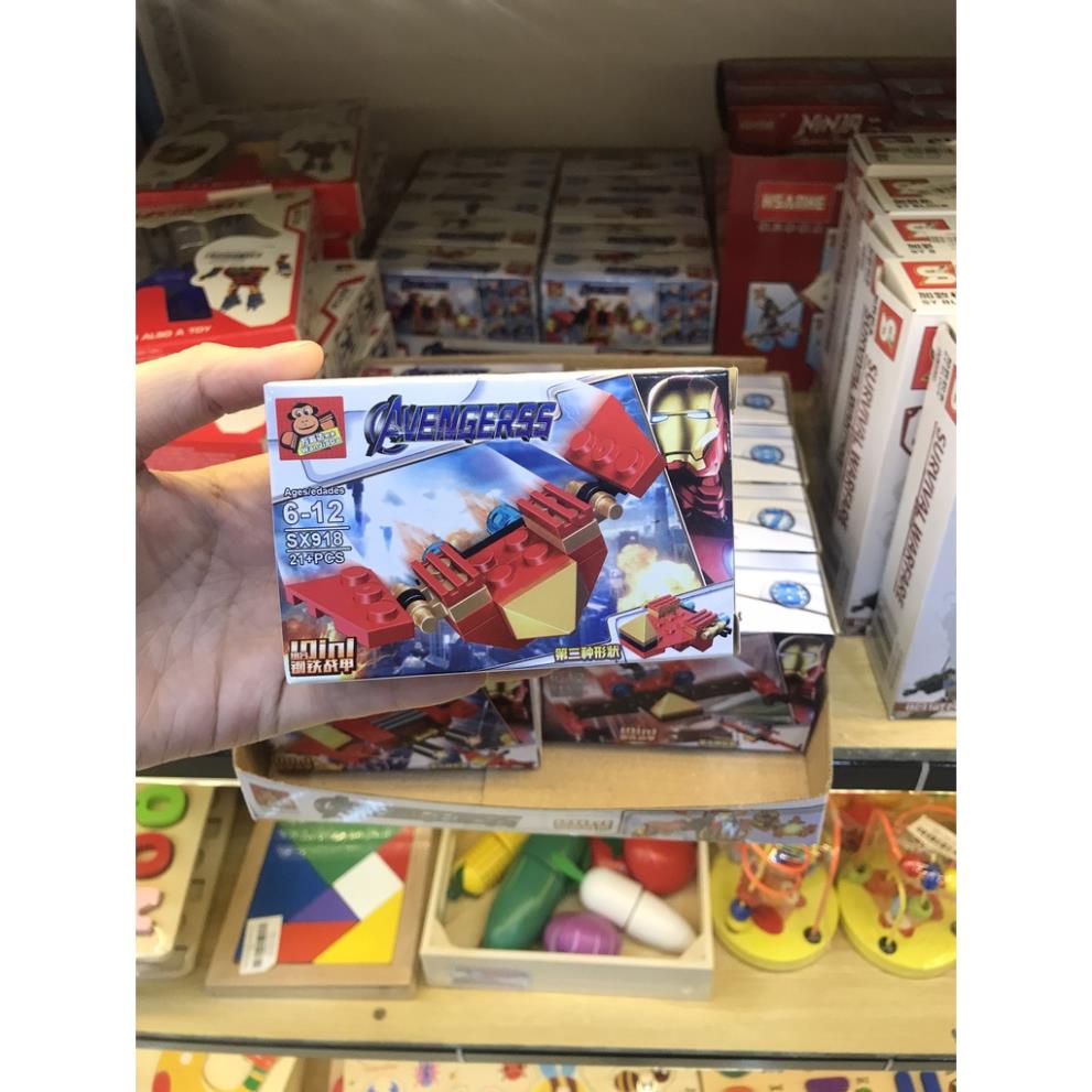 BỘ ĐỒ CHƠI XẾP HÌNH Mô Hình Lego Người Sắt, Lắp Ráp Mô Hình Iron Man