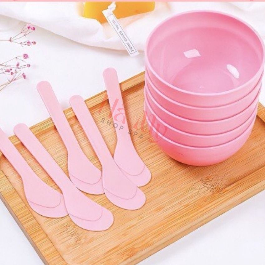 Combo Bát Thìa Cọ Trộn Mặt Nạ