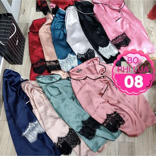 ĐỒ BỘ PHI LỤA TAY LỠ REN QUẦN DÀI MẶC MÁT LỤA 08