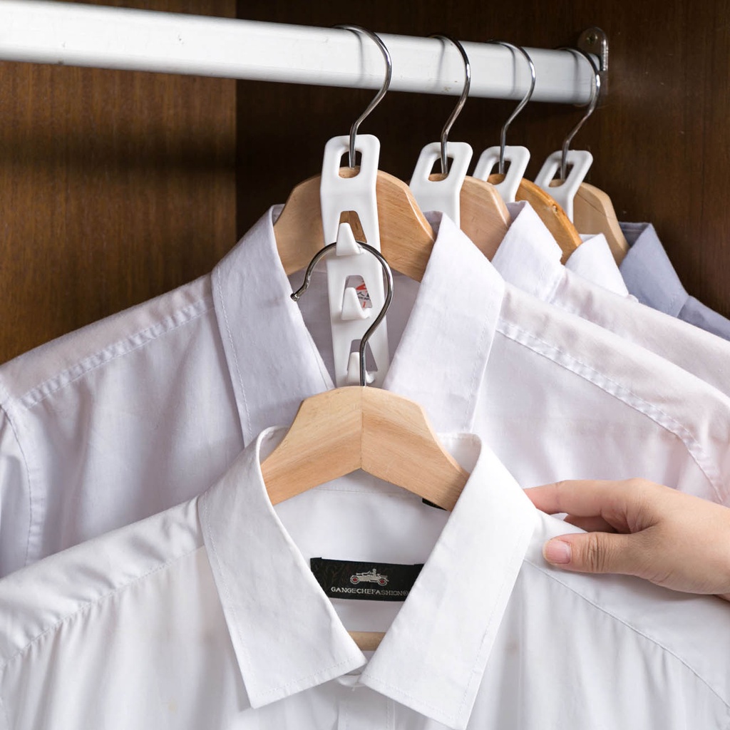 Set giá treo đồ mở rộng JUJIAJIA nhiều móc hỗ trợ tiện lợi dành cho tủ quần áo gia đình