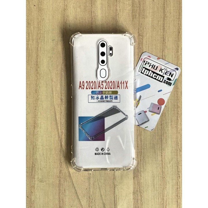 Ốp lưng Oppo A5 2020 - A9 2020 dẻo Trong suốt Chống sốc