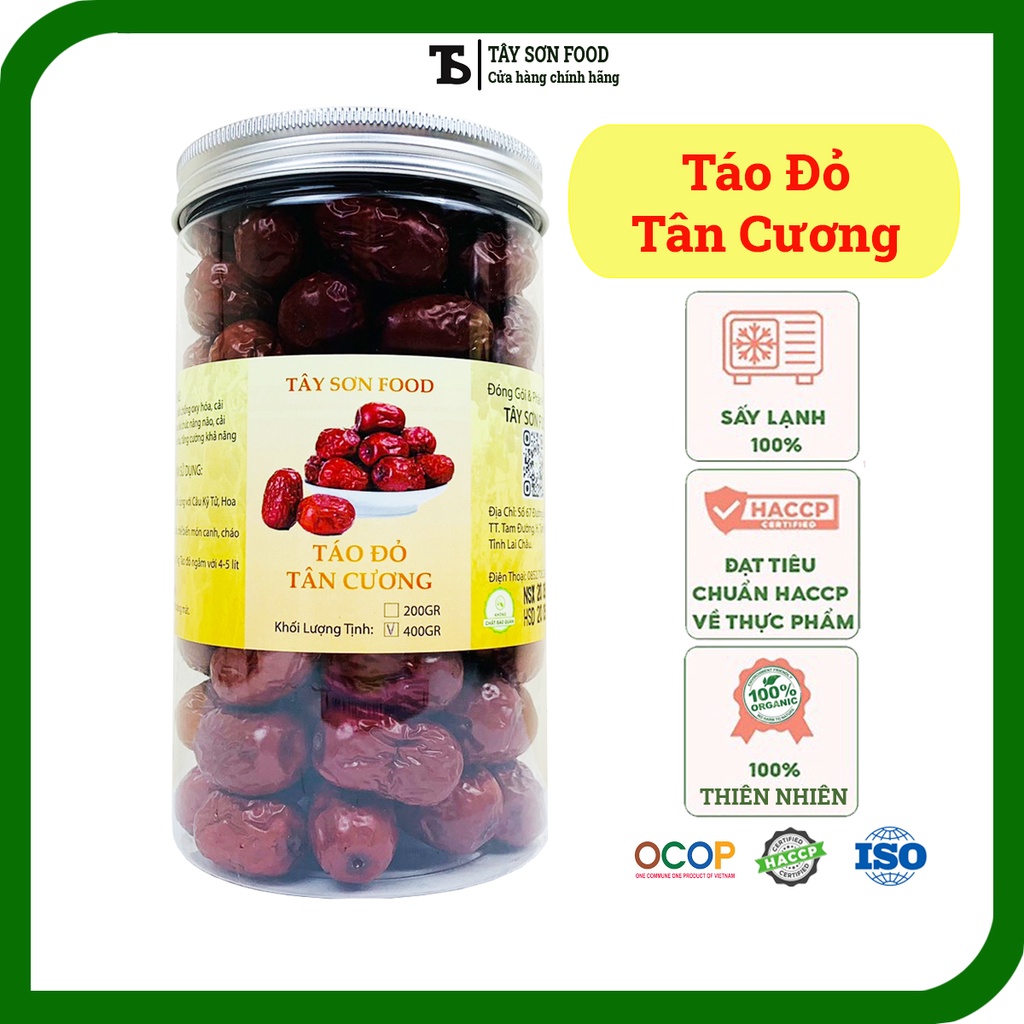 HŨ 400GR Táo Đỏ Tân Cương Quả To Đều Chắc Thịt Thơm Ngọt - Tây Sơn Food