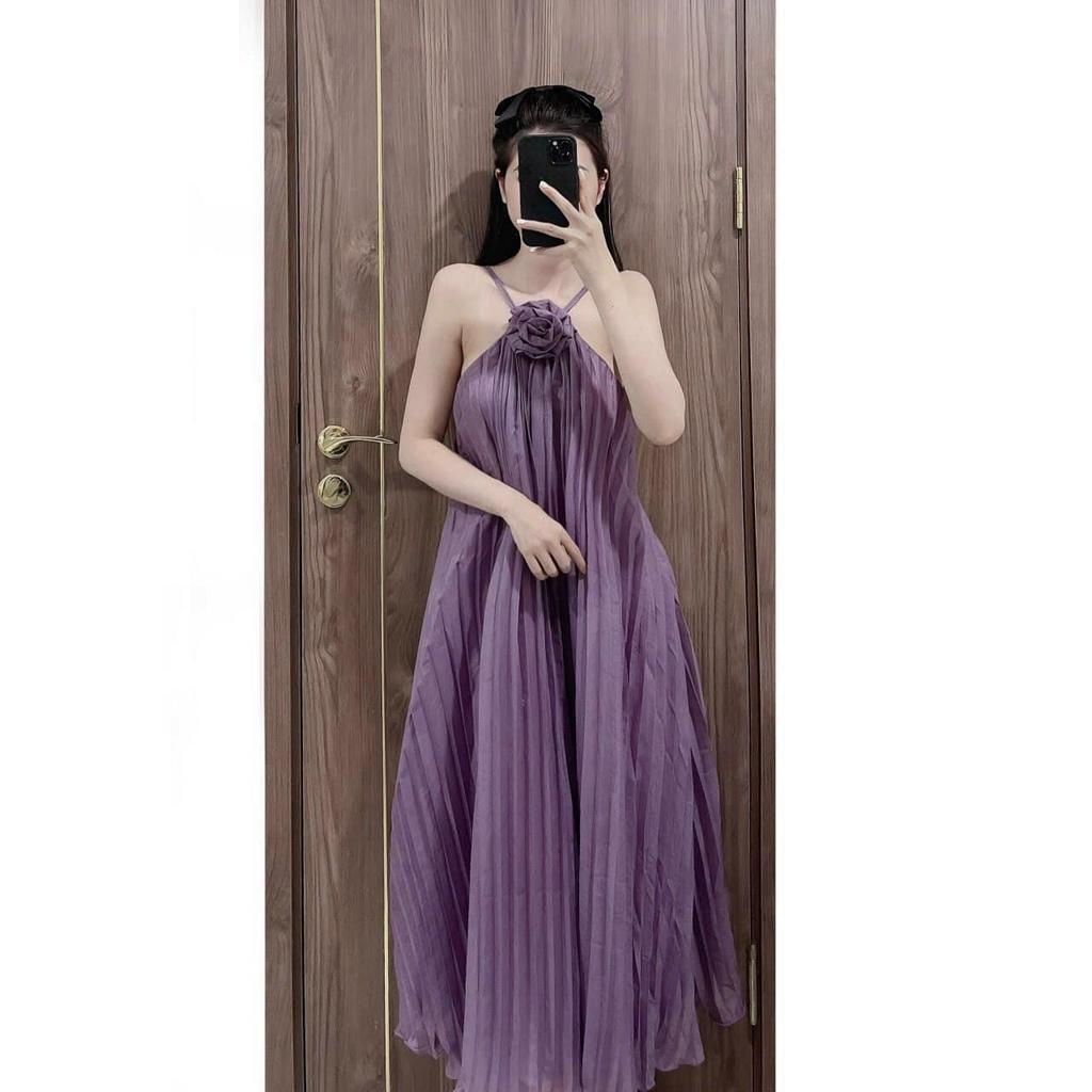 VÁY YẾM MAXI ĐÍNH HOA VOAN TƠ CỰC XINH ĐI BIỂN | BigBuy360 - bigbuy360.vn