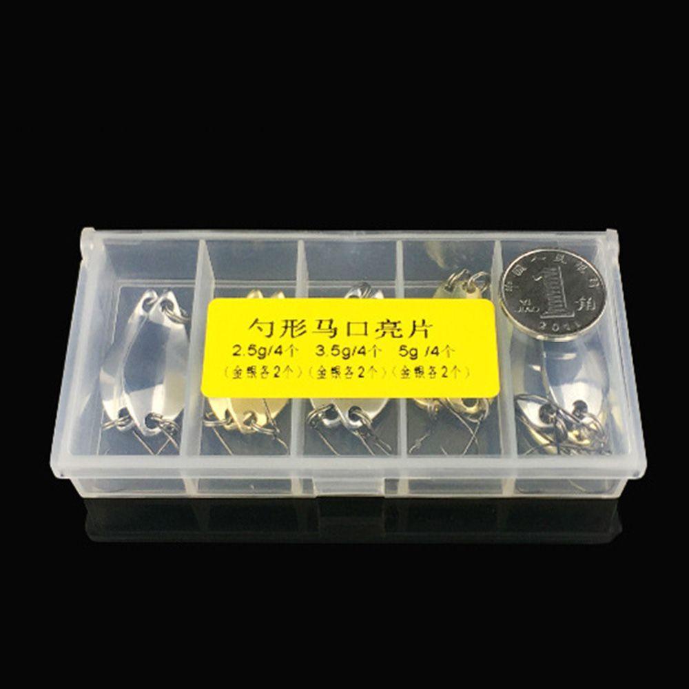 MUVAKO Hộp 12 Mồi Giả Câu Cá 2.5 / 3.5 / 5g Bằng Kim Loại