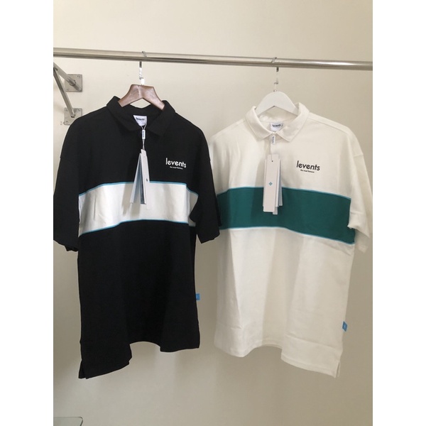 Áo Polo Levents Striple Black/White Và Polo Mini Popular ( Season Mới 2022 Tặng Kèm Giấy thơm)h