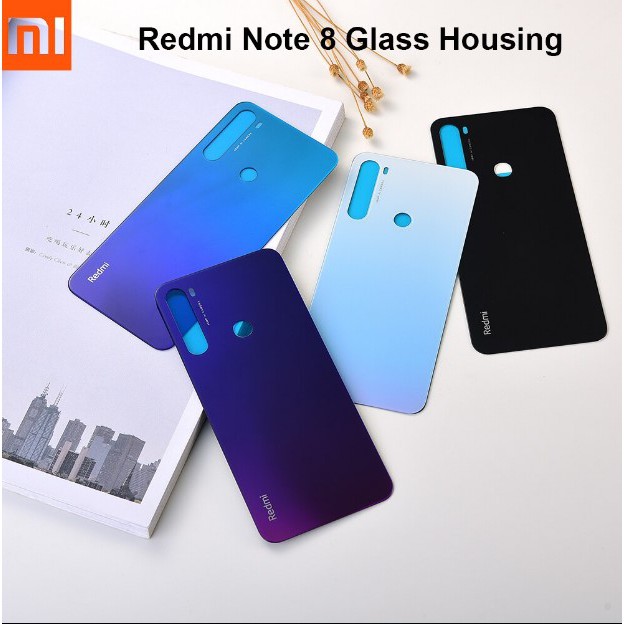 Nắp lưng Xiaomi Redmi Note 8 - Chất liệu kính Có quà tặng kèm