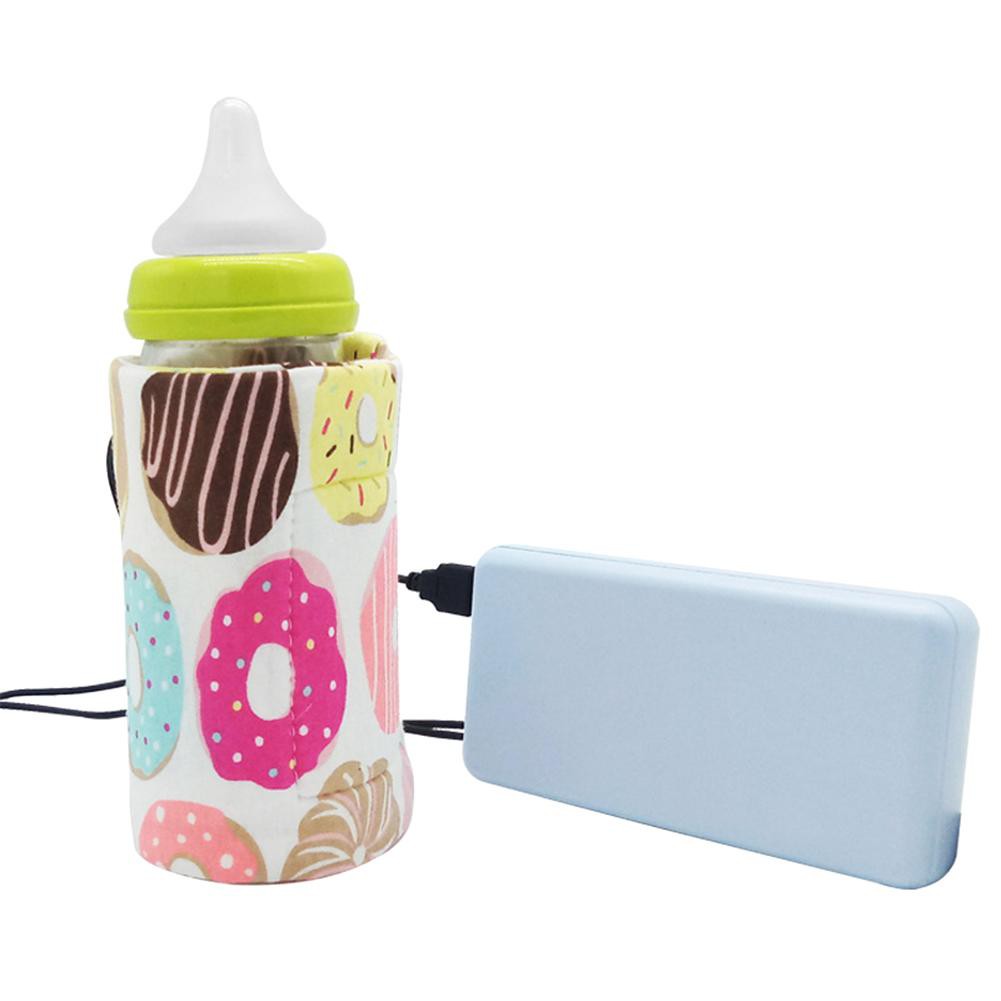 Túi giữ nhiệt bình sữa em bé có cổng USB tiện lợi