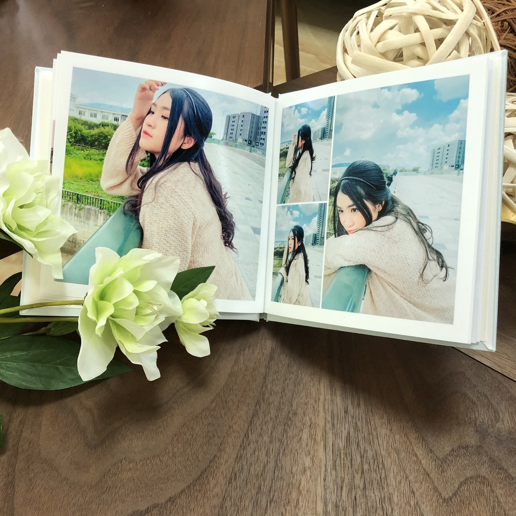 In sách ảnh theo yêu cầu bìa cứng 20 trang 30 x 30cm - In 4K siêu nét trên app NIZI