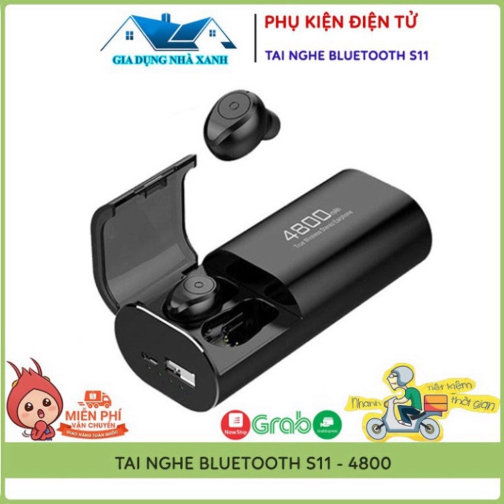[FREE SHIP] ️🥇Top 1 Tai Nghe️🥇Tai Nghe Bluetooth True Wireless Amoi F9 - 4800, Kiêm Sạc Dự Phòng Đồng Hồ Hiện Thị % Pi