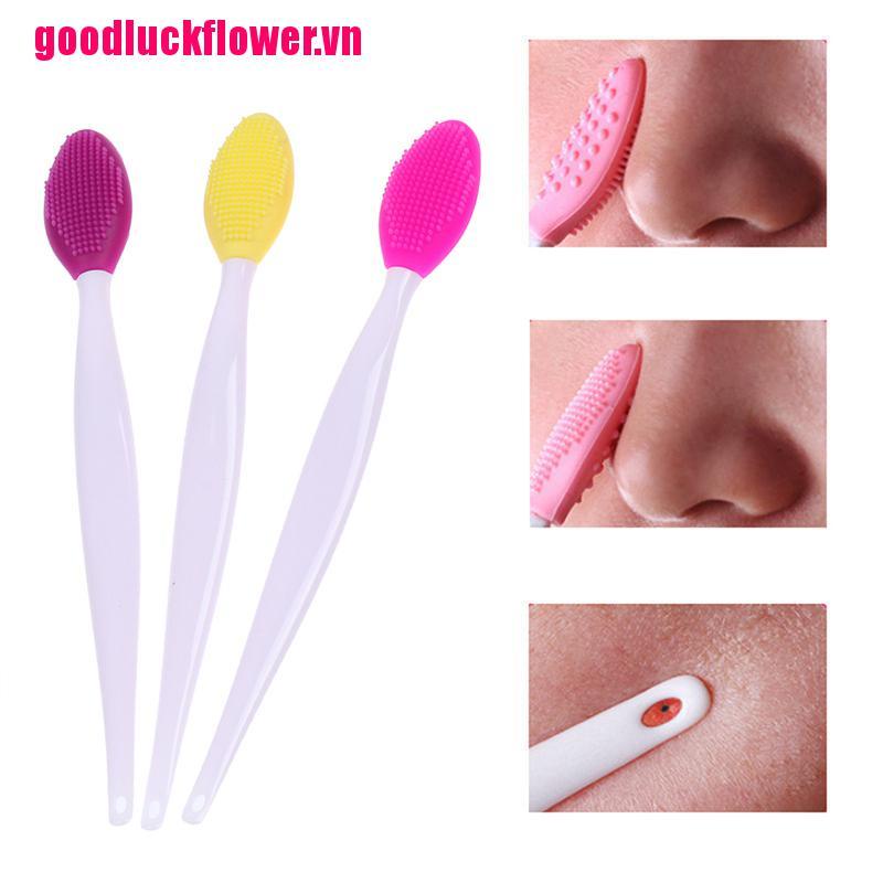 Bàn Chải Silicone Hai Mặt Tẩy Tế Bào Chết Tiện Dụng